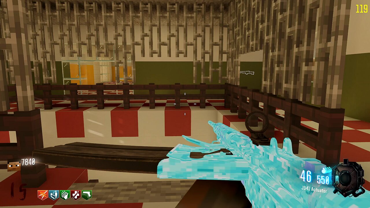 Playing Call of Duty Black Ops III - with Minecraft Verrückt mod - (No Commentary).