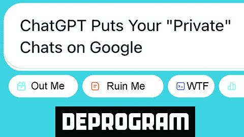 DeProgram with Ted Rall and John Kiriakou: “ChatGPT Puts Your Chats on Google”