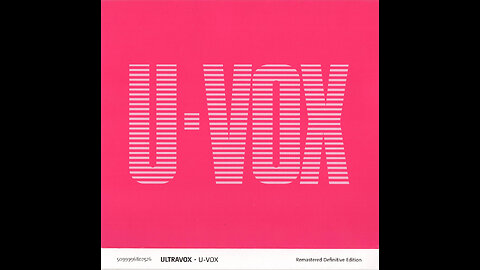 Ultravox – U-Vox (Definitive Edition) 1986/2009 2xCD