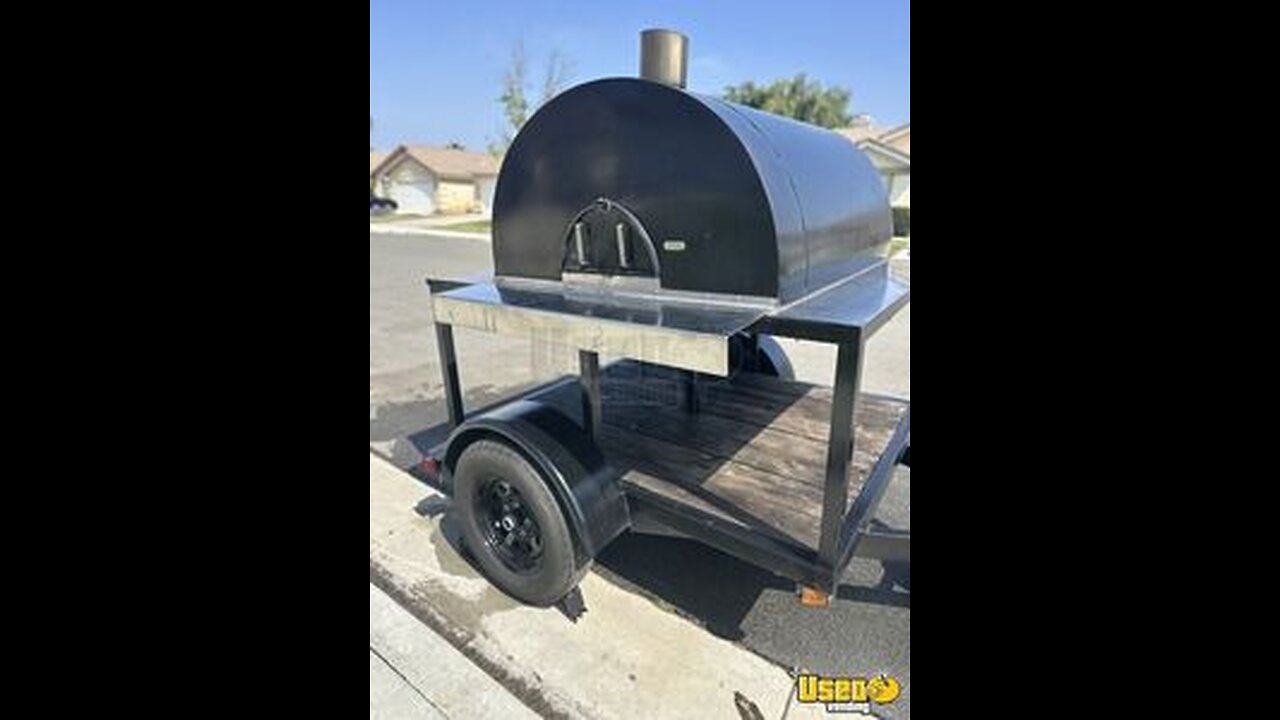 2024 - 6' x 9' Pizza Trailer with Wood-Fired Brick Oven for Sale in California!