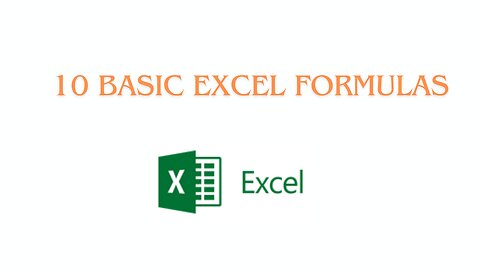 10 Basic Excel Formulas #shorts