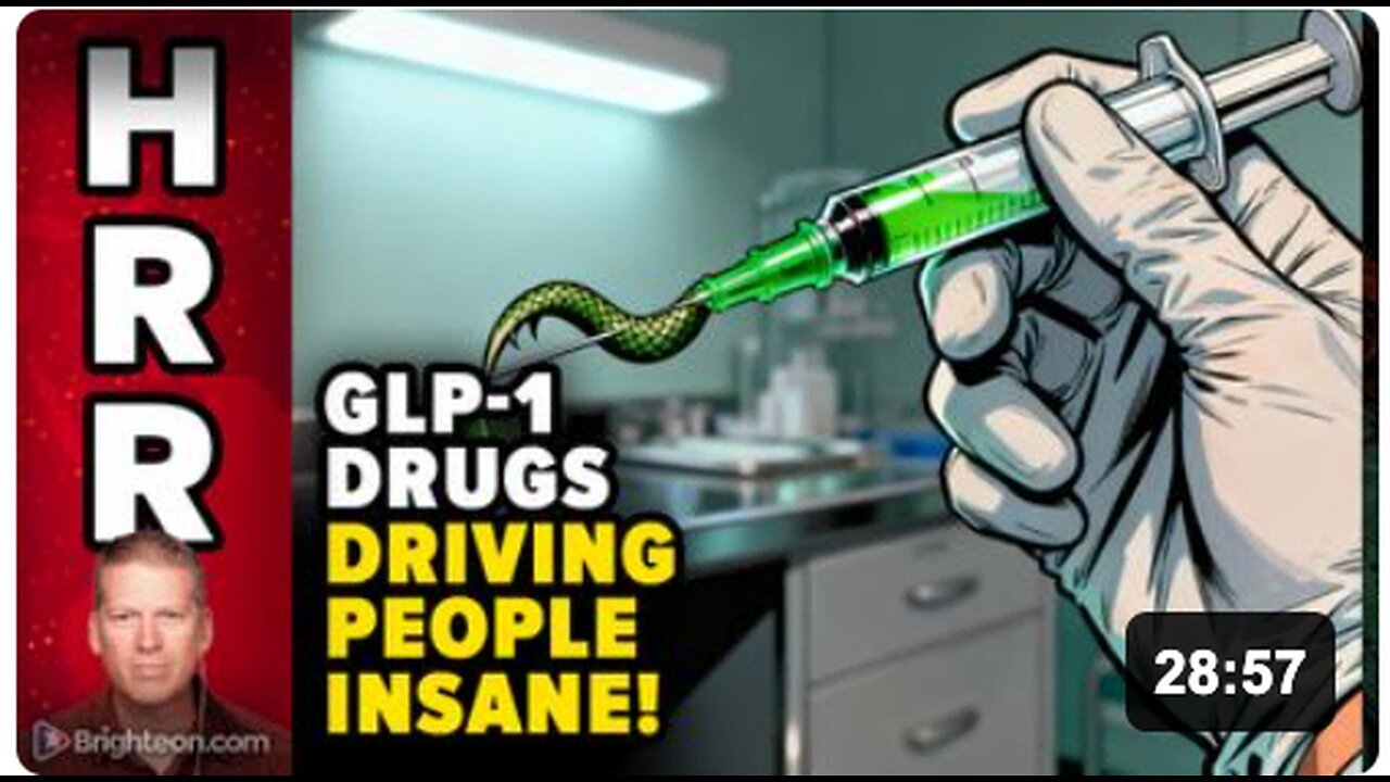 GLP-1 Weight Loss Drugs Linked to SHOCKING Increase in Psychiatric Disorders, Depression and Suicidal Thoughts