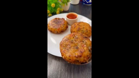 India 's famous potato tikki chat recipe # Cooking recipes