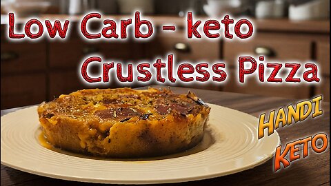 Low-Carb Keto Crustless Pizza