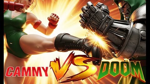 [Quick-ie Fight-#087]: 🔥Cammy (Delta Red) vs Doctor Doom | Marvel Super Heroes vs Street Fighter