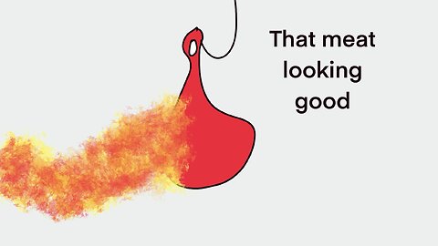 Malik and flire cooking meat