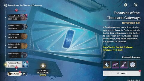 Fantasies of the Thousand Gateways - Wuthering Waves (2 June - 8 June)