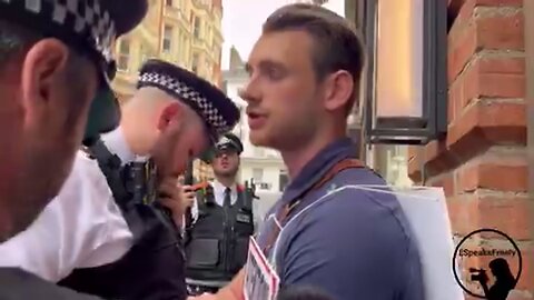 Tom Mongomery arrested 05/07/2025 on Pride Parade for Trans poster