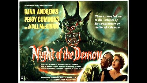 Night of the Demon - ( Aka Curse of the Demon) - Supernatural - COLOURISED - 1957