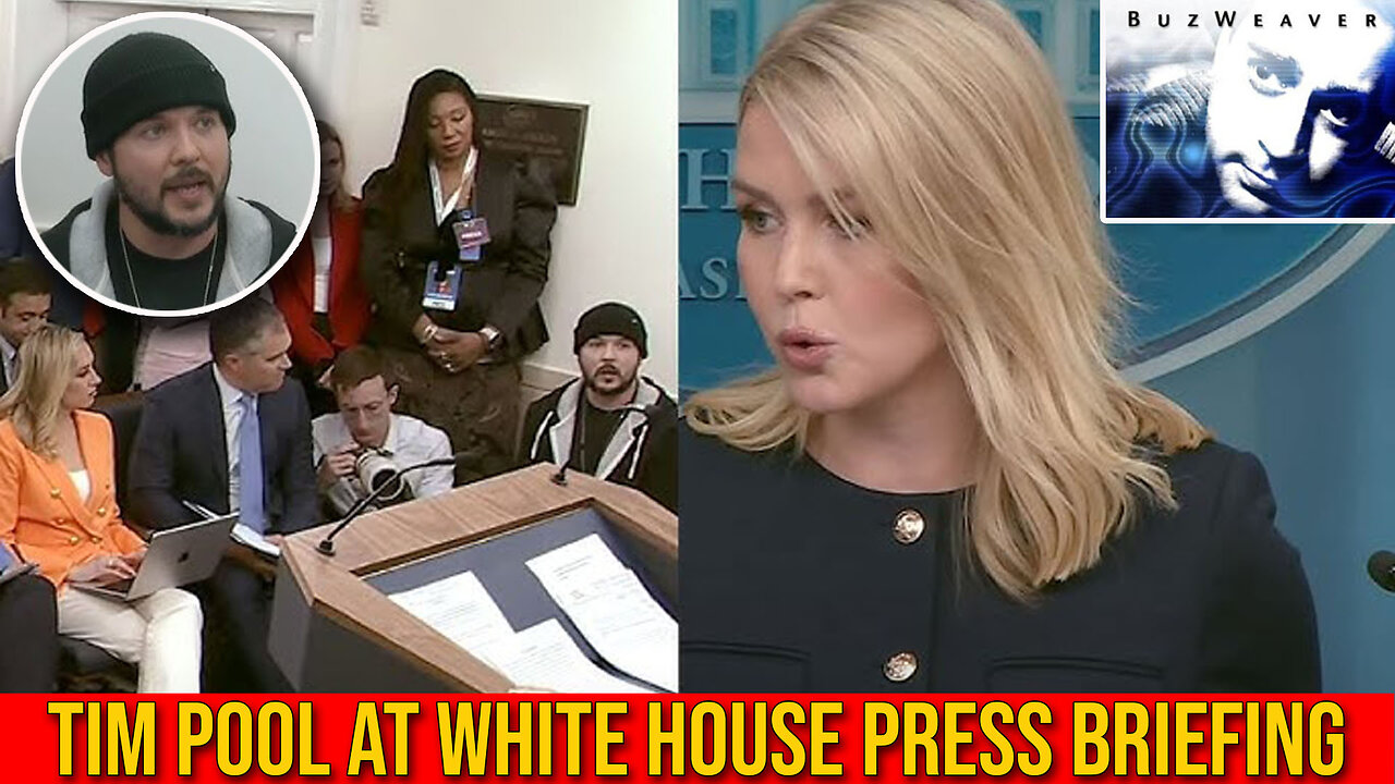 Podcaster Tim Pool Makes An Appearance At White House Press Briefing