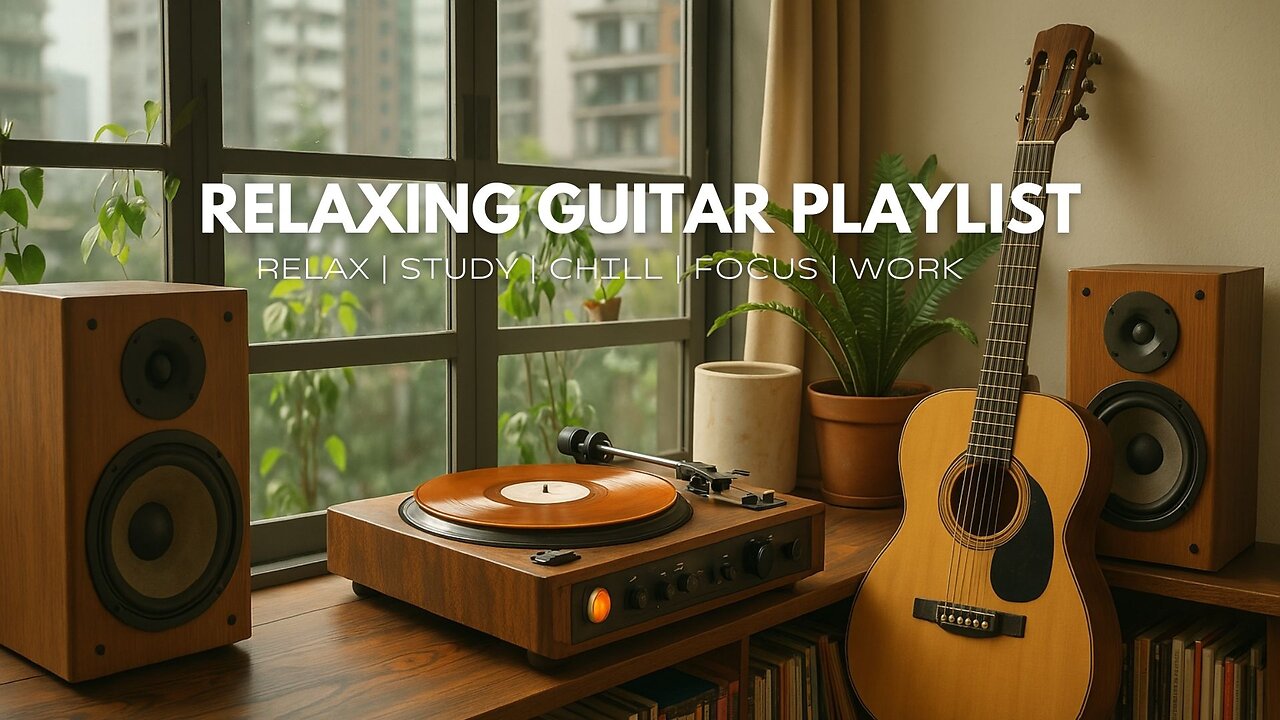 1 Hour Relax Guitar Music for Focus, Study & Work