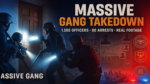 FBI RAID FOOTAGE: 1,300 Agents Take Down LA’s Most Dangerous Gang 😳🚨