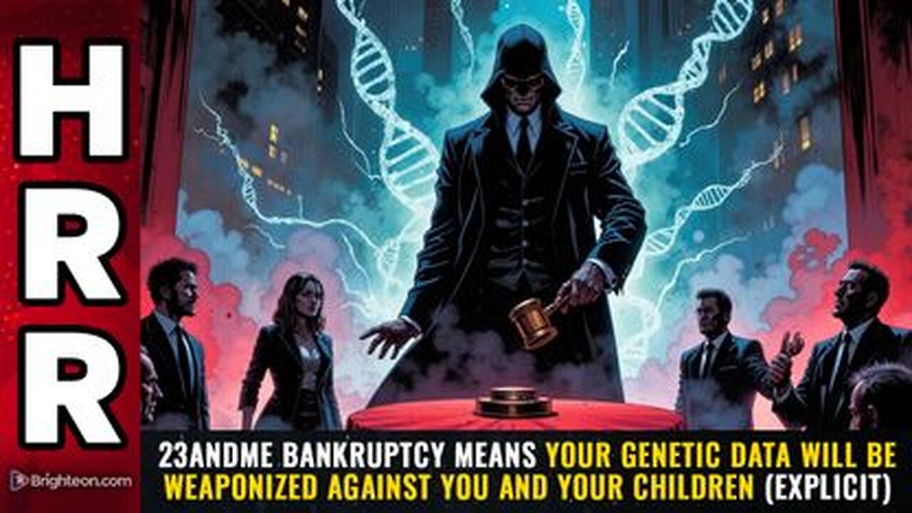23andMe BANKRUPTCY means your genetic data will be WEAPONIZED against you and your children