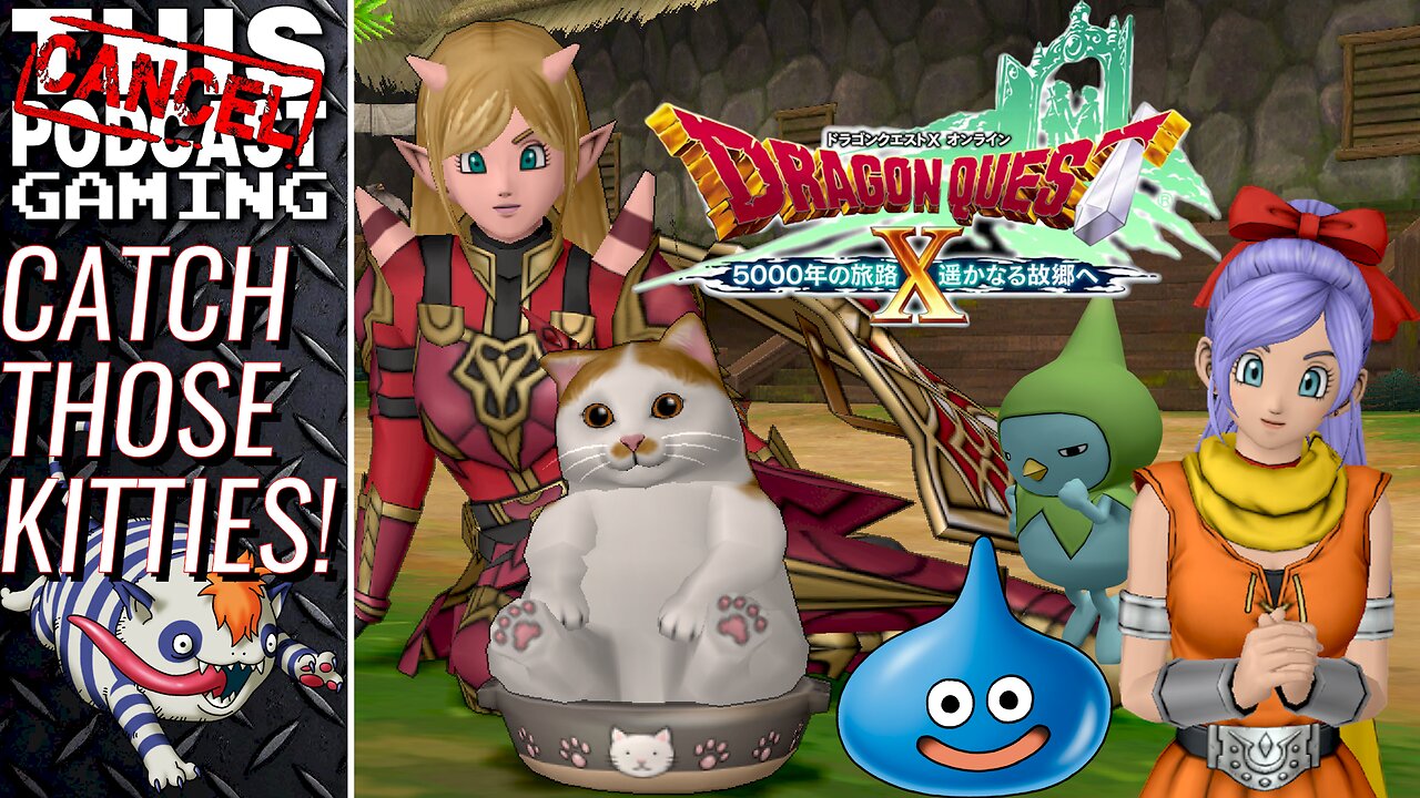 DRAGON QUEST X ONLINE VERSION 4 THE 5000 YEAR JOURNEY TO A FARAWAY HOMETOWN - Catch Those Kitties!