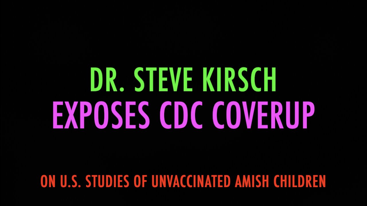 CDC COVERUP EXPOSED