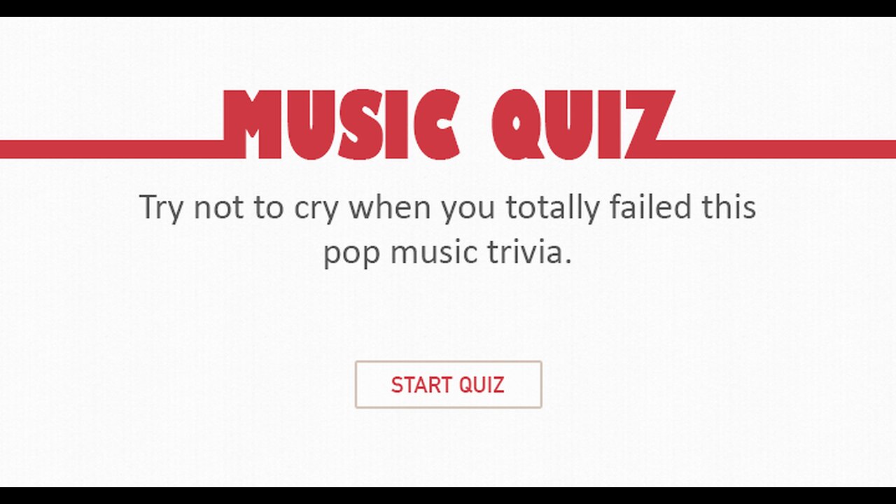 Most people cried after taking this impossible music quiz.