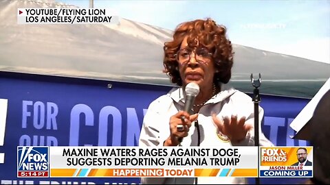Rep Maxine Waters Suggests Deporting First Lady Melania Trump