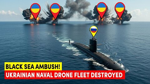 Russian Submarine Sinks Ukrainian Drone Fleet in Black Sea Clash