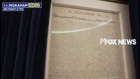 Original Declaration Of Independence Now In Oval Office