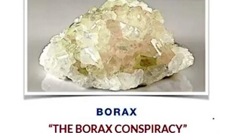 The Best Single Source of Information about Sodium #Borate 'The Borax #Conspiracy' by Walter Last