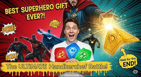 EPIC Superhero Handkerchief Battle - Which Hero Wins?