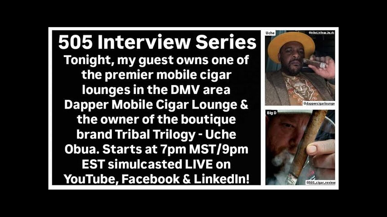 Interview with Uche Obua of Tribal Trilogy Cigars