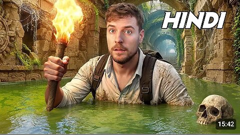 I Survived 100 Hours In An Ancient Temple In Hindi | Mr Beast Hindi | Mrbeast in Hindi @MrBeast