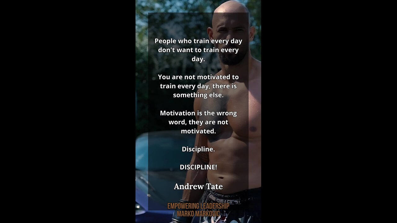 Andrew Tate's speech
