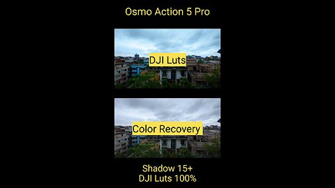 DJI Color Recovery VS DJI Luts in Lowlight | Dji Osmo Action 5 Pro