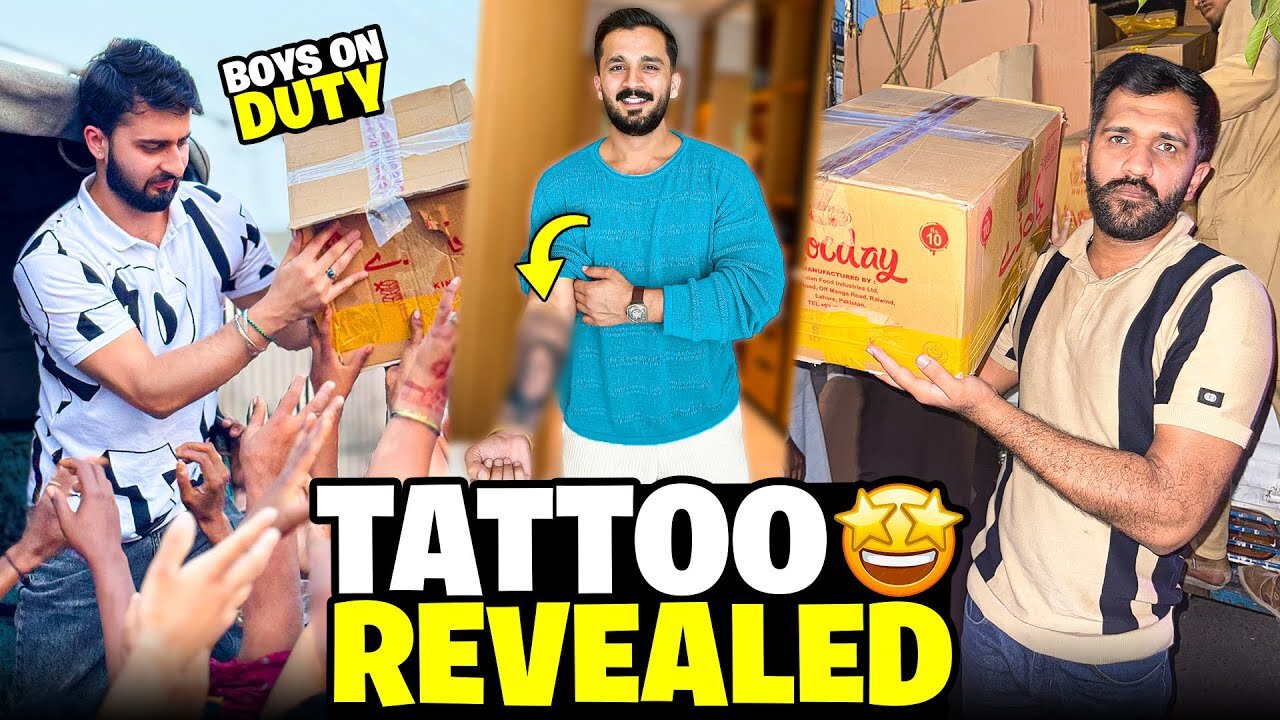 My Boys completed my Responsibility in Lahore💕Tattoo Revealed🙏🏻