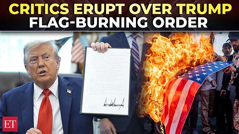 ‘This is garbage’: Conservatives criticise Trump’s flag-burning executive order across social media