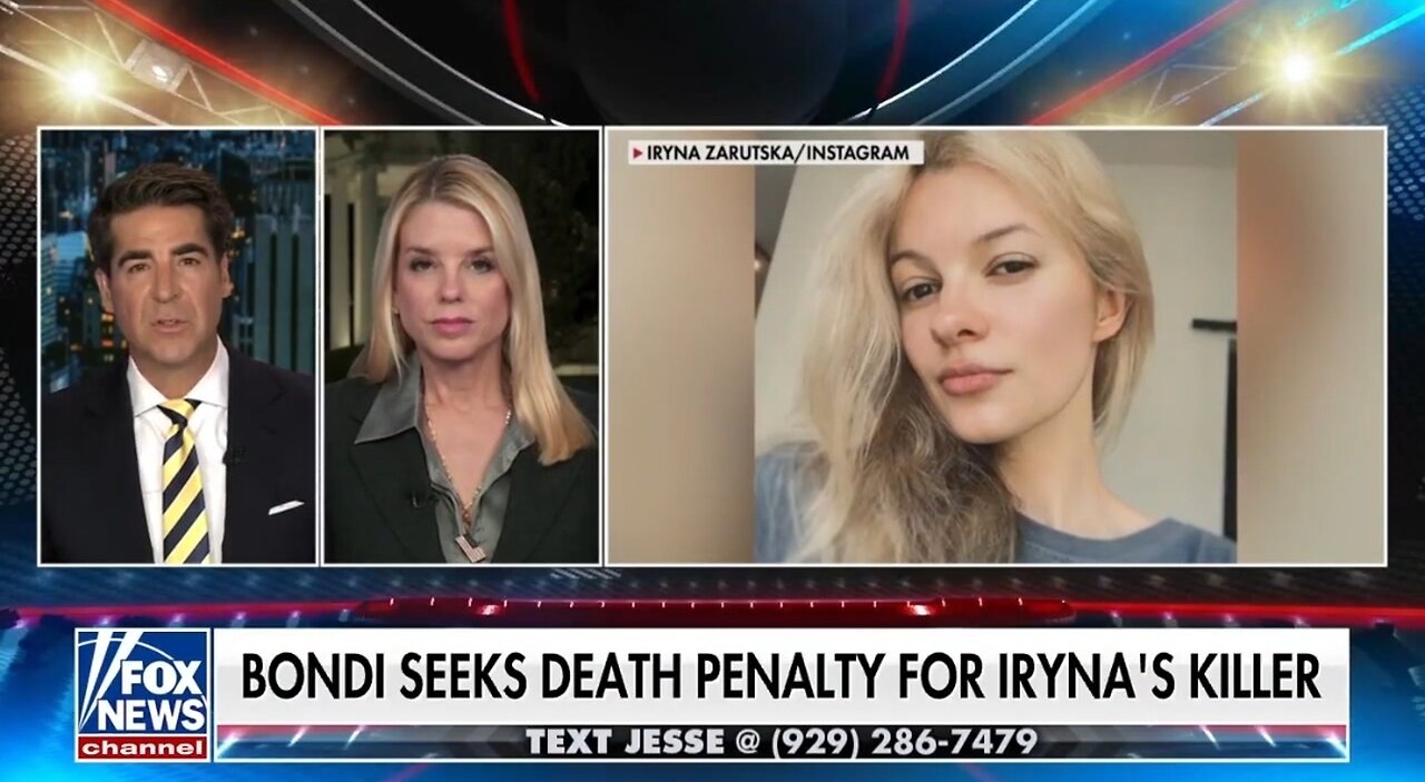 AG Bondi: We're Seeking The DEATH PENALTY For Iryna Zarutska's Killer