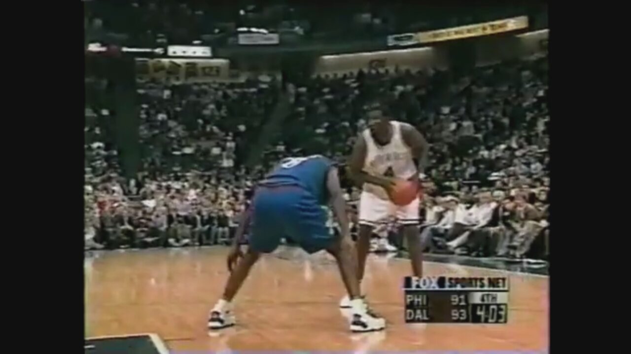 Michael Finley 21 Points 7 Ast Vs. 76ers, 1999-2000.