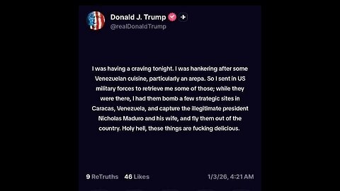 Trump, 'Maduro and wife... captured.' Venezuela air defense NO SHOW. Update 2
