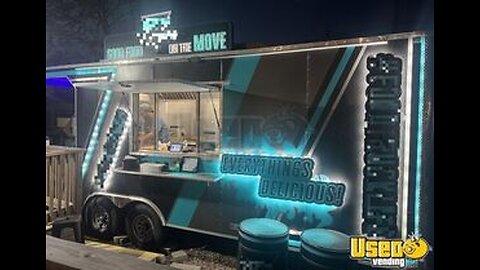 2024 - 8.5' x 18' Pizza Food Trailer with Fire Suppression System | Concession Trailer