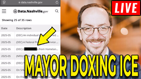 Nashville Mayor Caught DOXING ICE Agent Names/Operations!