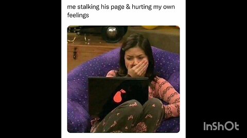 me stalking his page & hurting my own feelings