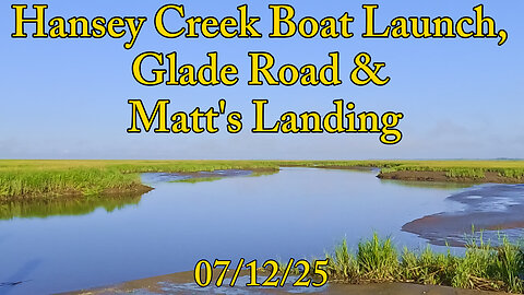 New Spot: Hansey Boat Launch, Glade Rd & Matt's Landing - Crabbing - New Jersey