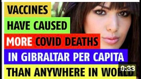 "Gibraltar Records Highest Per Capita Covid Deaths Linked to Vaccines Globally"