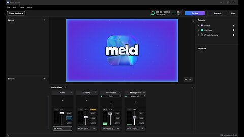Testing Direct RTMP with Meld Studio
