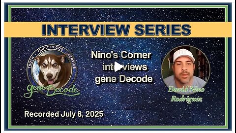 Nino's Corner TV Interviews Gene Decode_AI Saved Humanity