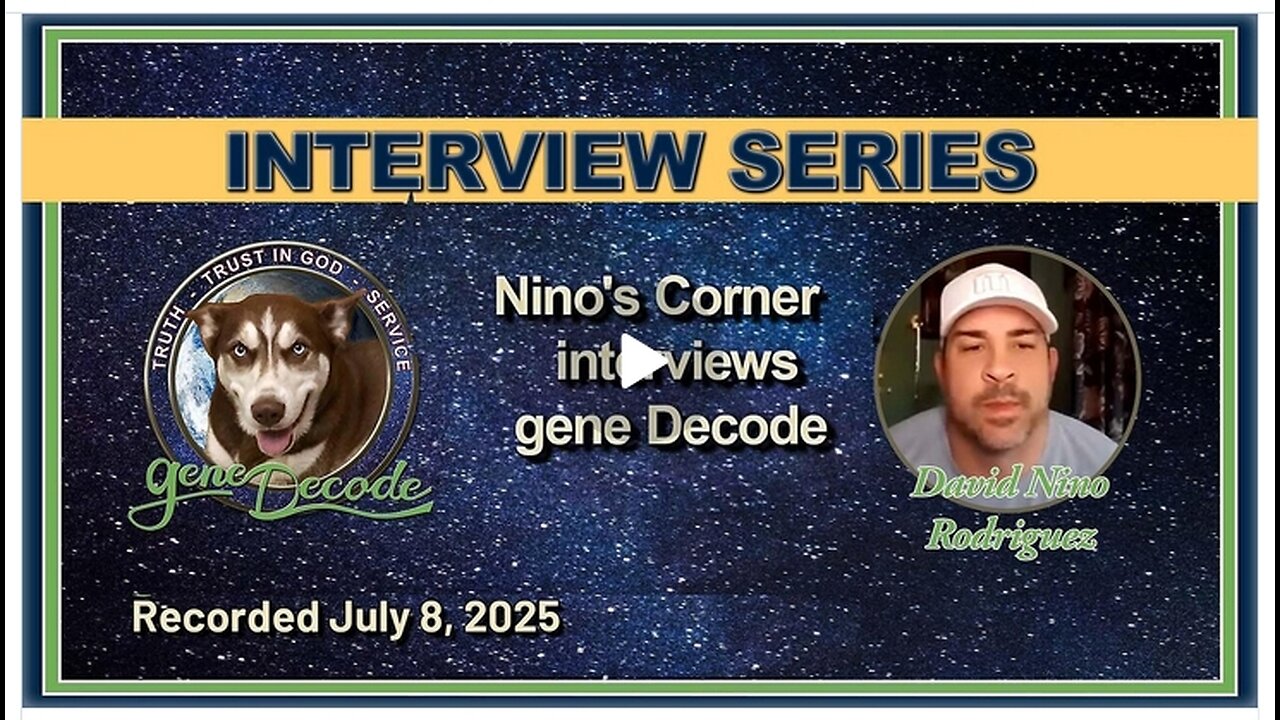 Nino's Corner TV Interviews Gene Decode_AI Saved Humanity