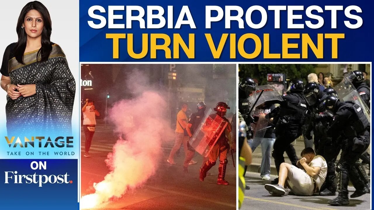 Over 50 Held as Clashes Erupt During Anti-Government Protests in Serbia | Vantage with Palki Sharma