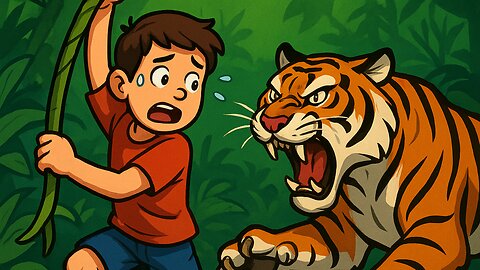 🐅 How a Kid Can Survive a Tiger Attack in the Jungle! 🌿💪