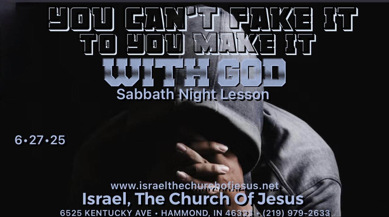 YOU CAN’T FAKE IT TO YOU MAKE IT WITH GOD