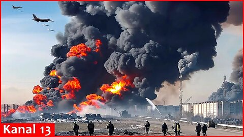 F-16, Mirage and Soviet Sukhoi aircrafts destroy Russian positions along front