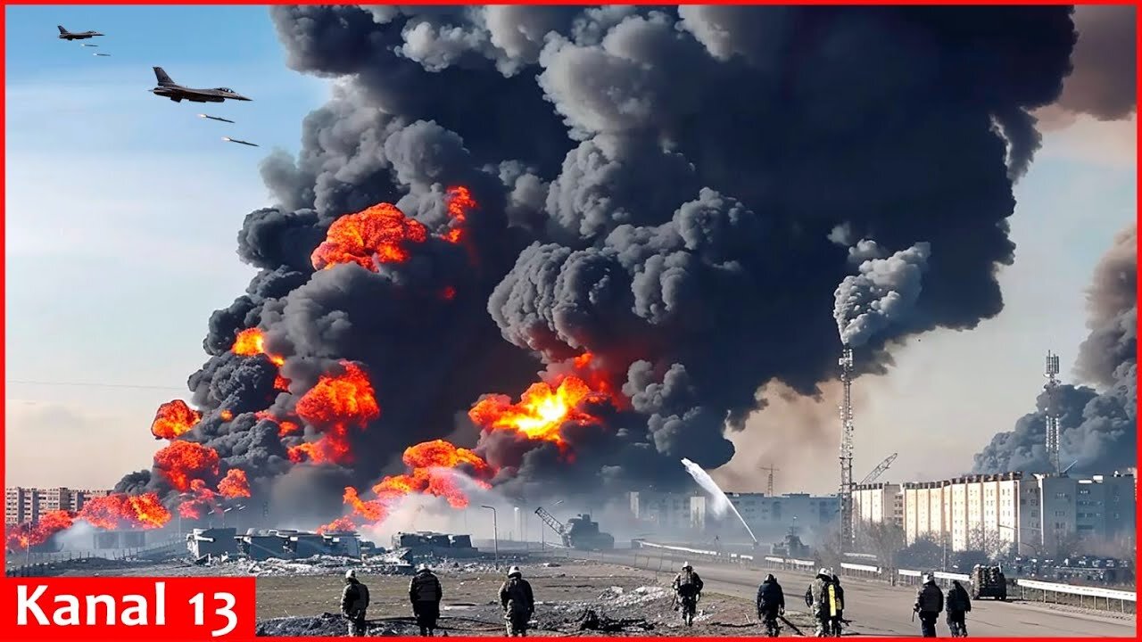 F-16, Mirage and Soviet Sukhoi aircrafts destroy Russian positions along front