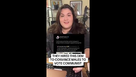 Democrats Hired This Guy to Convince Males to Vote Democrat
