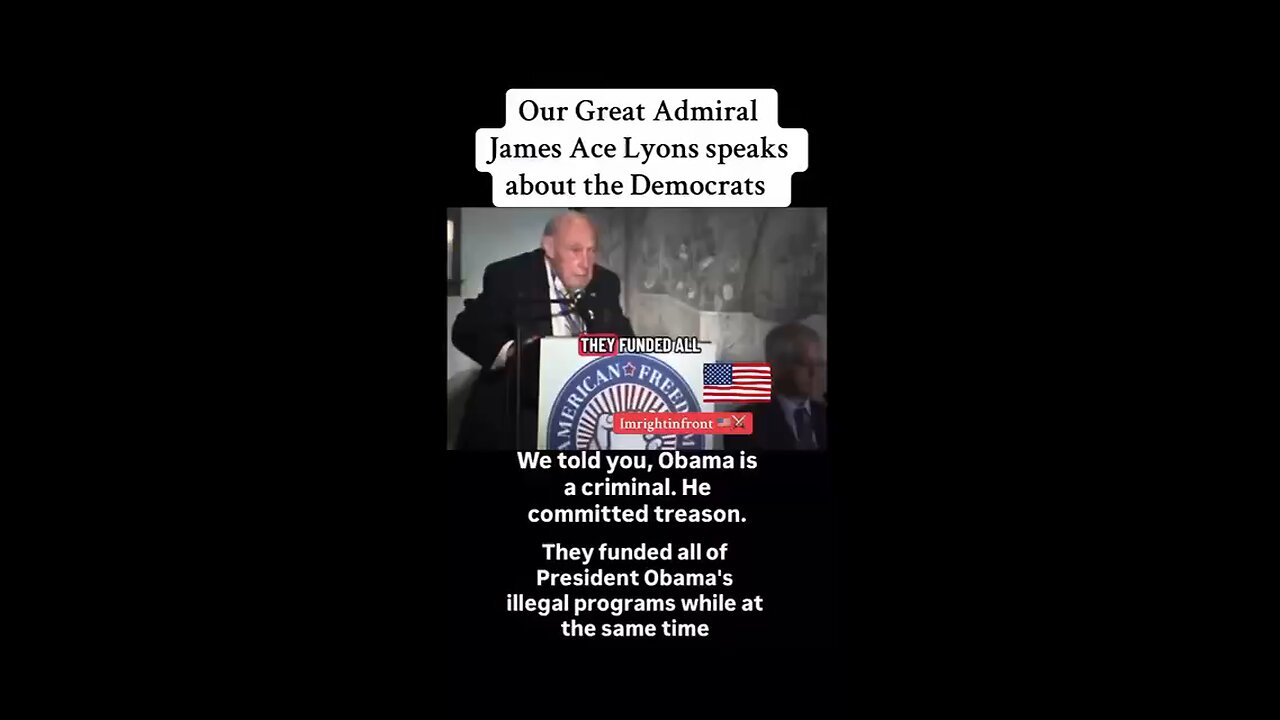 Admiral James “Ace” Lyons didn’t hold anything back in this clip.