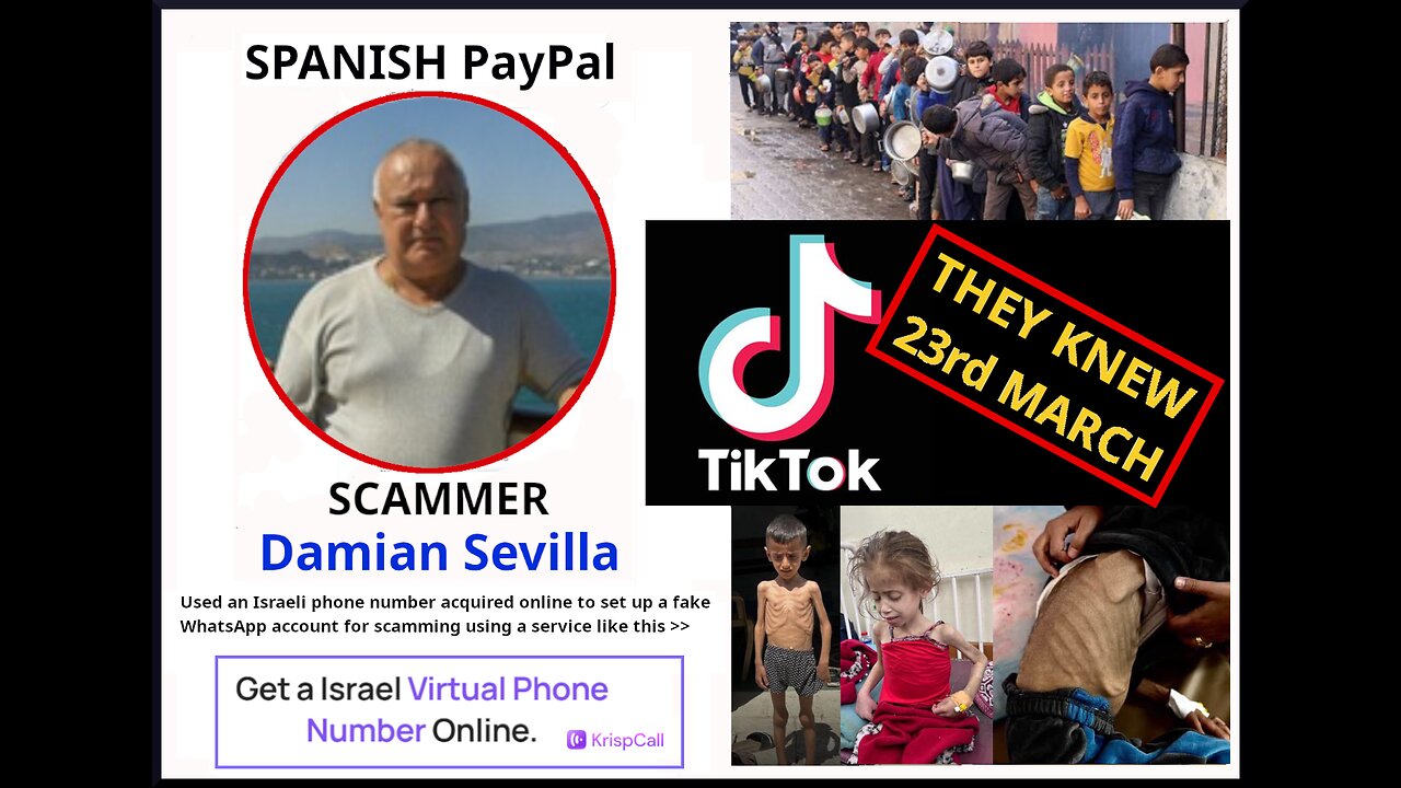 WHY DID TikTok NOT WARN EVERYONE ON 23rd March ABOUT GAZA STARVATION SCAM ??